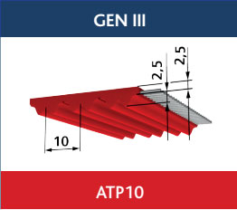 ATP10-630-25-25ATP10/630G3 Contitech Generation 3 Synchroflex Timing Belt 