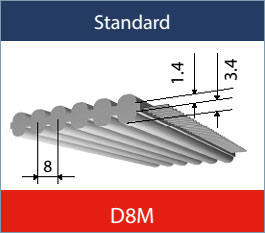 D&D PowerDrive D1304-8M-25 Double Sided Timing Belt Rubber 